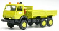 0218	модель грузового автомобиля низкий борт, пустой, оранжевая мигалка