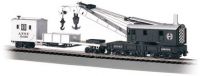 16102 250-тонный кран 250-Ton Steam Crane Car And Boom Tender Santa Fe (Black & Silver)