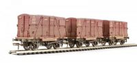 37-982 Bachmann Branchline набор вагонов 3 шт. Triple Pack Conflat Wagons BD Container BR Crimson Weathered 