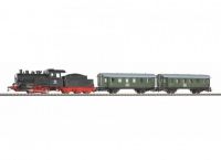 57112 Piko Стартовый набор «Пассажирский поезд с паровозом», рельсы на подложке